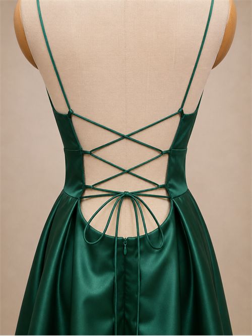 abito whitney stringato G FOR GIULSIE | LUX041FOREST GREEN